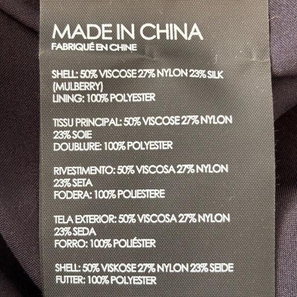 Club Monaco Burnout Cami Chemise Silk Blend NWT Gold and Black Size XS - Picture 7 of 12